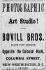 Bovill Brothers' ad, New Westminster <i>British Columbian</i>, 28 Aug 1886, p. 1.