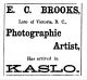 E.C. Brooks' ad, <i>Kaslo Claim</i>, 30 Jun 1898.
