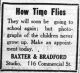 Baxter and Bradford ad, <i>Nanaimo Free Press</i>, 7 Sep 1920, p. 3.