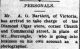 C.E. Burrows news item, <i>Nanaimo Free Press</i>, 29 Nov 1904, p. 4.