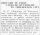 G.F. Chapman news item, <i>Chilliwack Progress</i>, 20 Sep 1934, p. 5.