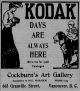 Cockburn's Art Gallery ad, <i>The Week</i>, 28 Nov 1908, p. 8.