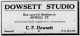 C.F. Dowsett and the Dowsett Studio ad, <i>Chilliwack Progress</i>, 17 Feb 1921, p. 8.