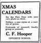 C.F. Hooper's ad, <i>Nicola Valley News</i>, 27 Dec 1912, p. 3.