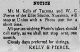 Kelly and Pierce ad, (Courtenay) <i>Weekly News</i>, 19 Nov 1895, p. 1 and 4.