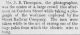 John E. Thompson news item, <i>Vancouver Daily World</i>, 3 May 1890, p. 4