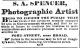 S.A. Spencer's ad, Victoria <i>Colonist</i>, 29 Apr 1875, p. 2.
