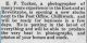 E.F. Tucker's news article, <i>Chilliwack Progress</i>, 9 Apr 1914, p. 4.