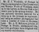 H.J. Woodside news, Revelstoke <i>Kootenay Star</i>, 17 Jun 1893, p. 1.