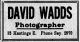 David Wadds ad, <i>British Columbia Federationist</i>, 13 Jul 1912, p. 4.