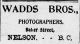 Wadds Brothers ad, <i>Nelson Daily Miner</i>, 27 Feb 1901, p. 4.