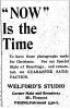 Welford Studio ad, <i>Western Call</i>, 24 Nov 1911, p. 6.