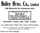 Bailey Brothers Company Ltd. ad, <i>Henderson's City of Vancouver Directory, 1907</i>, p. 93.