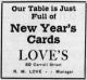 R.M. Love ad, Vancouver <i>Saturday Sunset</i>, 4 Jan 1908, p. 8.