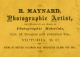 Richard Maynard imprint, verso of stereograph, 1874-1892.