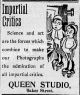 Queen Studio ad, <i>Nelson Daily Miner</i>, 27 Feb 1901, p. 4.