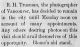 R.H. Trueman news, Grand Forks <i>Evening Sun</i>, 13 May 1904, p. 1.